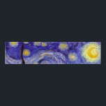 Vincent Van Gogh Starry Night Vintag Kunstkunst Serviettenband<br><div class="desc">Vincent van Gogh Starry Night Fine Art Painting Starry Night ist ein Gemälde des niederländischen post-impressionistischen Künstlers Vincent van Gogh. Der blaue Nachthimmel ist voll von wirbelnden Wolken, Sternen und einem hellen Halbmond. Die Sternennacht ist die einzige Nacht in der Serie von Ausblicken aus seinem Schlafzimmerfenster. Bewegung: Post-Impressionismus. Schöne, kunstvoll...</div>