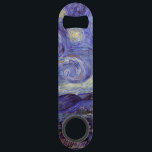 Vincent Van Gogh Starry Night Vintag Kunstkunst Speedflaschenöffner<br><div class="desc">Vincent van Gogh Starry Night Fine Art Painting Starry Night ist ein Gemälde des niederländischen post-impressionistischen Künstlers Vincent van Gogh. Der blaue Nachthimmel ist voll von wirbelnden Wolken, Sternen und einem hellen Halbmond. Die Sternennacht ist die einzige Nacht in der Serie von Ausblicken aus seinem Schlafzimmerfenster. Bewegung: Post-Impressionismus. Schöne, kunstvoll...</div>