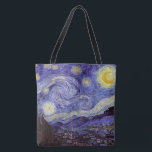 Vincent Van Gogh Starry Night Vintag Kunstkunst Tasche<br><div class="desc">Vincent van Gogh Starry Night Fine Art Painting Starry Night ist ein Gemälde des niederländischen post-impressionistischen Künstlers Vincent van Gogh. Der blaue Nachthimmel ist voll von wirbelnden Wolken, Sternen und einem hellen Halbmond. Die Sternennacht ist die einzige Nacht in der Serie von Ausblicken aus seinem Schlafzimmerfenster. Bewegung: Post-Impressionismus. Schöne, kunstvoll...</div>