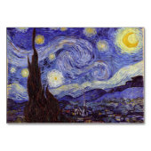 Vincent Van Gogh Starry Night Vintag Kunstkunst Tischnummer (Rückseite)
