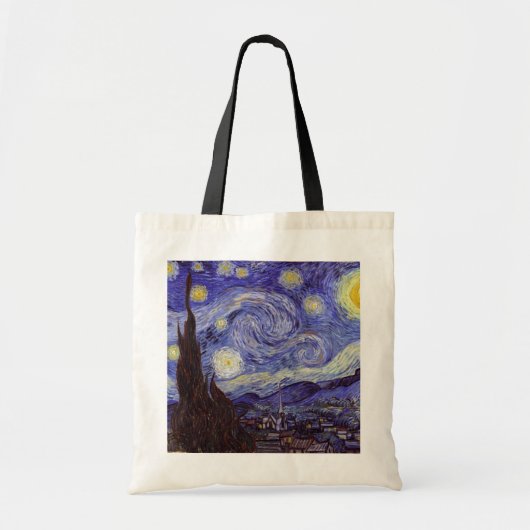 Vincent Van Gogh Starry Night Vintag Kunstkunst Tragetasche (Vorne)