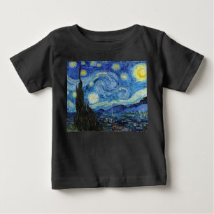 Vincent Van Gogh Starry Night Vintage Kunstgeschic Baby T-shirt