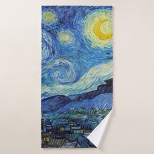 Vincent Van Gogh Starry Night Vintage Kunstgeschic Badehandtuch