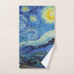 Vincent Van Gogh Starry Night Vintage Kunstgeschic Handtuch<br><div class="desc">Vincent Van Gogh Starry Night Vintag Fine Art Handtuch</div>