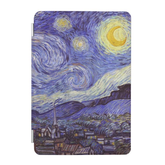 Vincent Van Gogh Starry Night Vintage Kunstgeschic iPad Mini Hülle (Vorderseite)