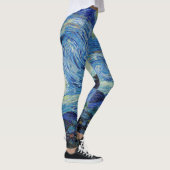 Vincent Van Gogh Starry Night Vintage Kunstgeschic Leggings (Rechts)