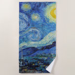 Vincent Van Gogh Starry Night Vintage Kunstgeschic Strandtuch<br><div class="desc">Vincent Van Gogh Starry Night Vintag Fine Art Beach Handtuch</div>