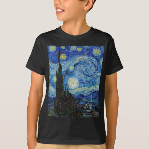 Vincent Van Gogh Starry Night Vintage Kunstgeschic T-Shirt