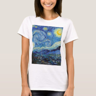 Vincent Van Gogh Starry Night Vintage Kunstgeschic T-Shirt