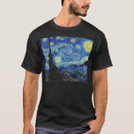 Vincent Van Gogh Starry Night Vintage Kunstgeschic T-Shirt<br><div class="desc">Vincent Van Gogh Starry Night Vintag Fine Art T - Shirt</div>