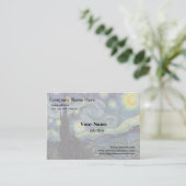Vincent van Gogh, Starry Night Visitenkarte (Stehend Vorderseite)