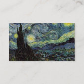 Vincent van Gogh, Starry Night Visitenkarte (Rückseite)