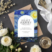 Vincent Van Gogh Starry Night Wedding Einladung