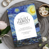 Vincent Van Gogh Starry Night Wedding Einladung
