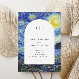 Vincent Van Gogh Starry Night Wedding Einladung