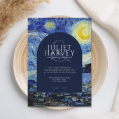 Vincent Van Gogh Starry Night Wedding Einladung
