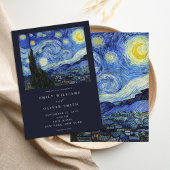 Vincent Van Gogh Starry Night Wedding Einladung