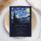 Vincent Van Gogh Starry Night Wedding Einladung
