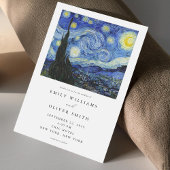Vincent Van Gogh Starry Night Wedding Einladung