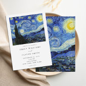 Vincent Van Gogh Starry Night Wedding Einladung