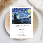 Vincent Van Gogh Starry Night Wedding Save The Date