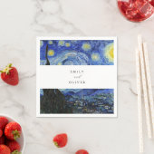 Vincent Van Gogh Starry Night Wedding Serviette (Beispiel)