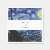 Vincent Van Gogh Starry Night Wedding Serviette (Vorderseite)