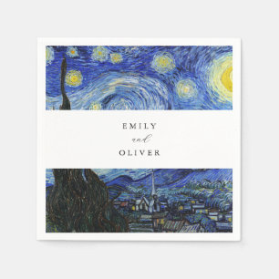 Vincent Van Gogh Starry Night Wedding Serviette