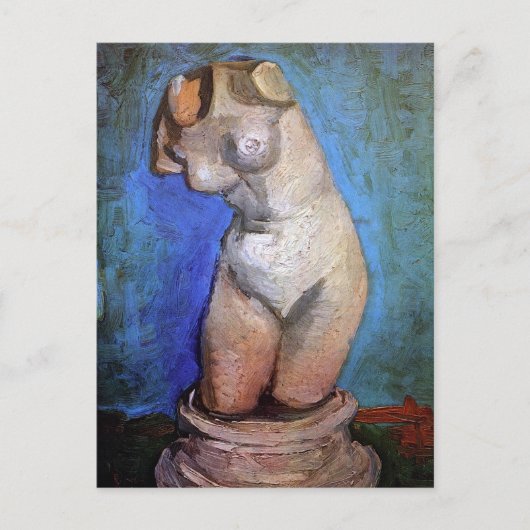 Vincent Van Gogh - Statuette eines weiblichen Tors Postkarte (Vorderseite)