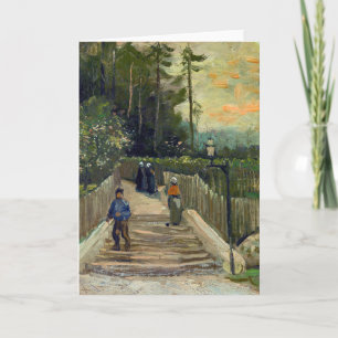 Vincent van Gogh - Steiler Weg in Montmartre Karte