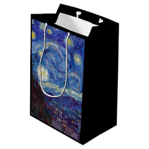 VINCENT VAN GOGH - sternenklare Nacht 1889 Mittlere Geschenktüte
