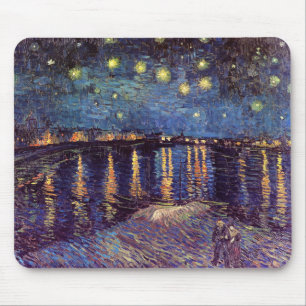 Vincent van Gogh - sternenklare Nacht auf Rhône Mousepad