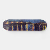 Vincent van Gogh - sternenklare Nacht auf Rhône Skateboard (Horizontal)