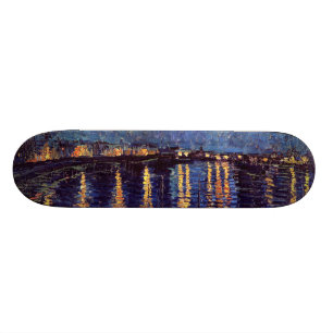 Vincent van Gogh - sternenklare Nacht auf Rhône Skateboard