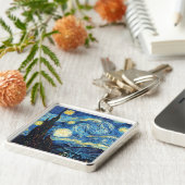 Vincent van Gogh - sternenklare Nacht Schlüsselanhänger (Seite)