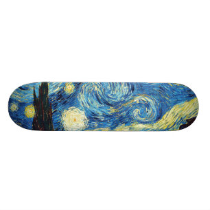 Vincent van Gogh - sternenklare Nacht Skateboard