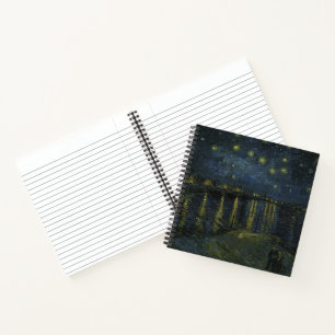 Vincent van Gogh - Sternennacht an der Rhone Notizblock