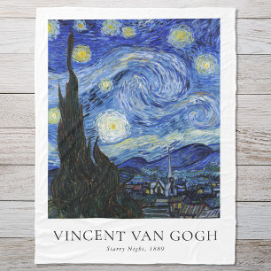 Vincent Van Gogh Sternennacht Fleecedecke