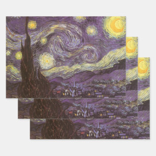 Vincent van Gogh - Sternennacht Geschenkpapier Set