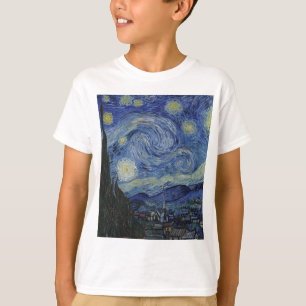 Vincent Van Gogh - Sternennacht. Kunstmalerei T-Shirt