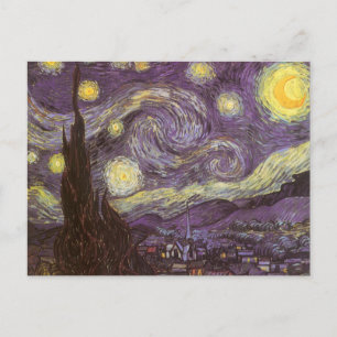Vincent van Gogh - Sternennacht Postkarte