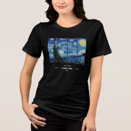 Vincent Van Gogh Sternennacht T-Shirt Tri-Blend Shirt