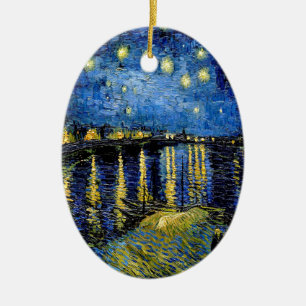 Vincent Van Gogh Sternennacht über der Rhone 1888 Keramikornament
