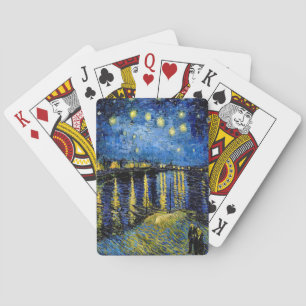 Vincent Van Gogh Sternennacht über der Rhone 1888 Spielkarten