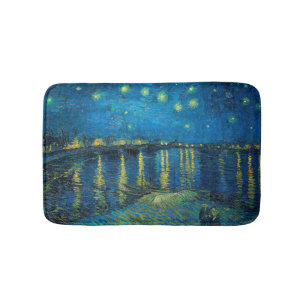 Vincent Van Gogh Sternennacht über der Rhone Badematte