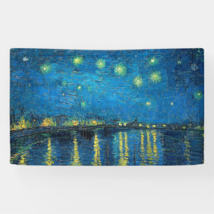 Vincent Van Gogh Sternennacht über der Rhone Banner