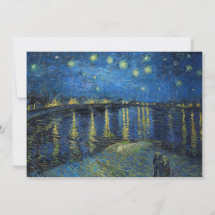 Vincent van Gogh - Sternennacht über der Rhone Einladung
