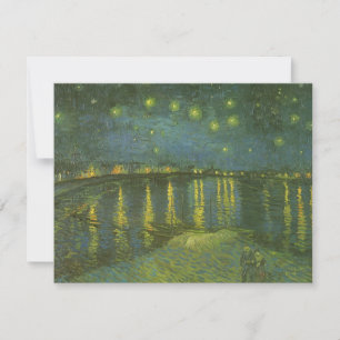 Vincent van Gogh - Sternennacht über der Rhone Einladung