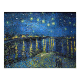 Vincent van Gogh - Sternennacht über der Rhone Fotodruck