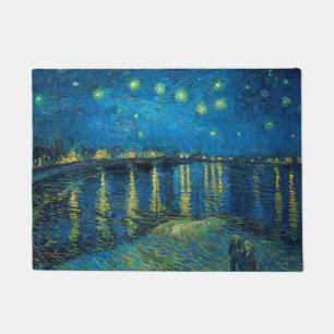 Vincent Van Gogh Sternennacht über der Rhone Fußmatte